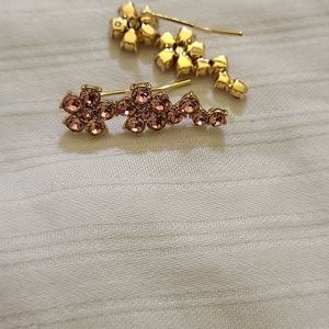 Kate spade pink flower earrings